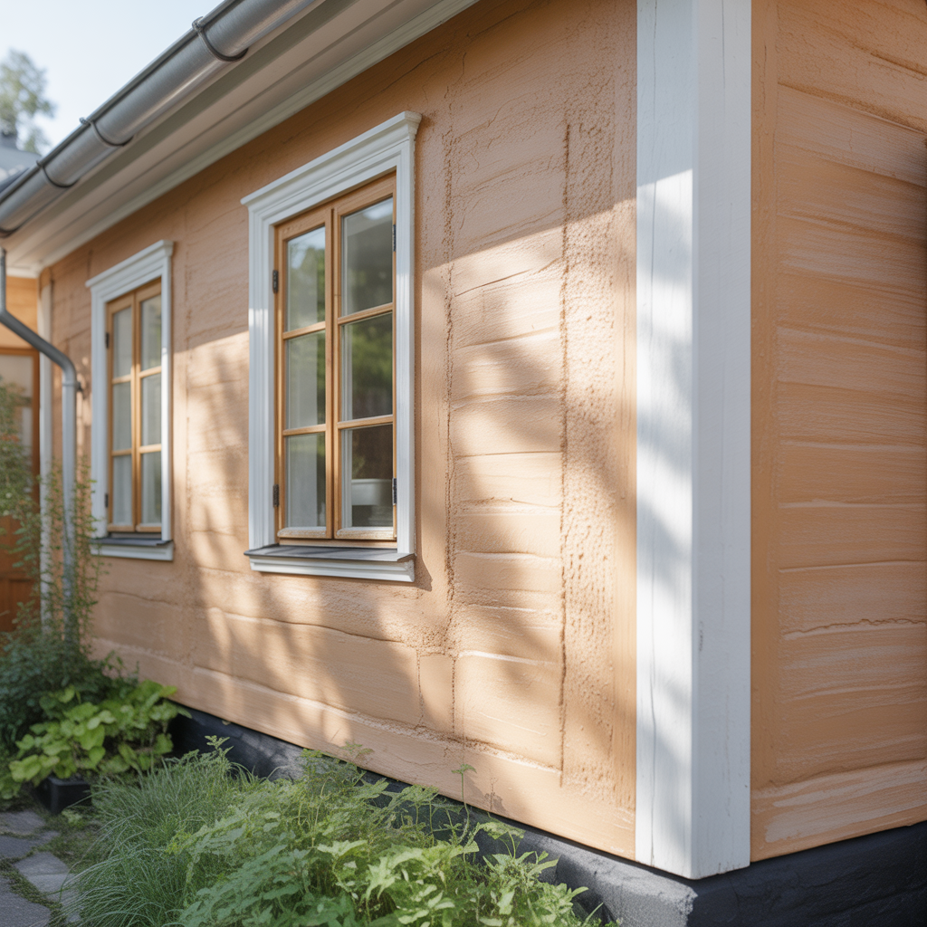 12.Hur anvander du kalkfarg pa en fasad for en naturlig look