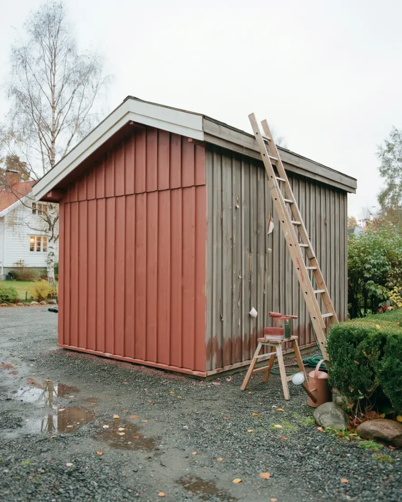 m la om garaget s v ljer du r tt f rg och skyddar tr et mot fukt och slitage